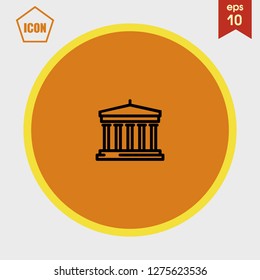 bank icon vector
