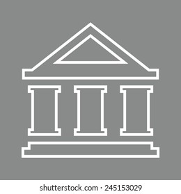 Bank icon. Vector.