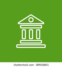  Bank Icon Vector.