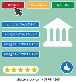 Bank Icon. Bank Icon Vector.