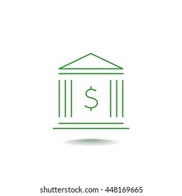  Bank Icon Vector.