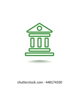  Bank Icon Vector.