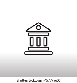  Bank Icon Vector.