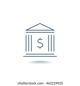  Bank Icon Vector.