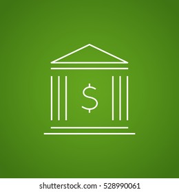  Bank Icon Vector.