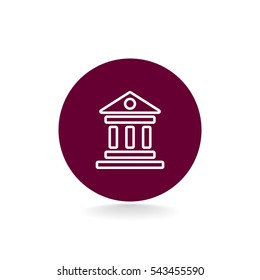  Bank Icon Vector.