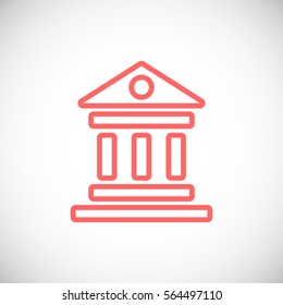  Bank Icon Vector.