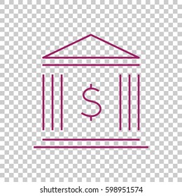  Bank Icon Vector.