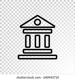  Bank Icon Vector.