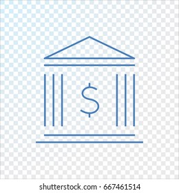  Bank Icon Vector.