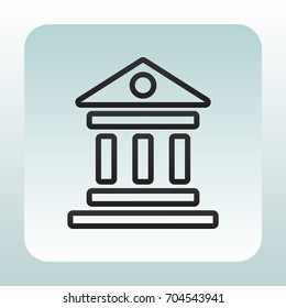  Bank Icon Vector.