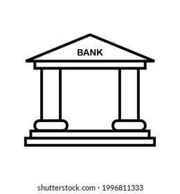 bank icon vector business illustration