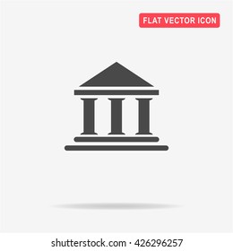 Bank icon. Vector concept illustration for design.