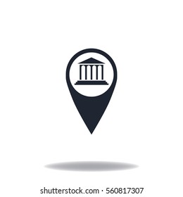 Bank icon, vector design