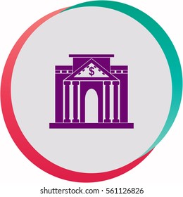 Bank  icon. Vector design.
