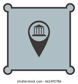 Bank icon, vector design