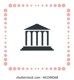 Bank icon, vector design element
