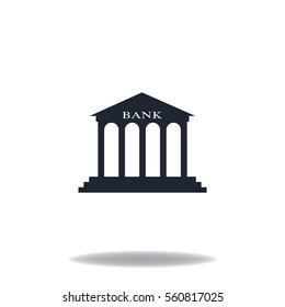 Bank icon, vector design element