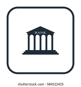 Bank icon, vector design element
