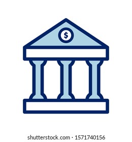 Bank Icon Vector Design Illustration