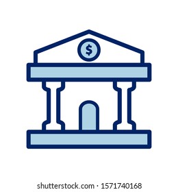 Bank Icon Vector Design Illustration