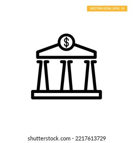 Bank icon vector design illustration