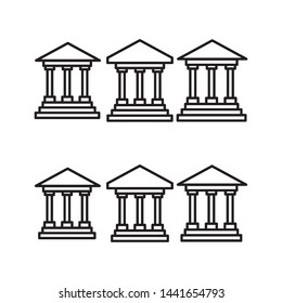 bank icon vector design template