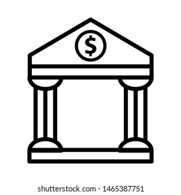 Bank icon vector design template