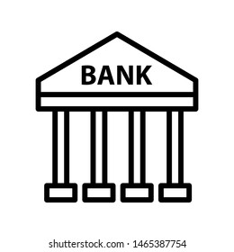 Bank icon vector design template