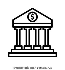 Bank icon vector design template