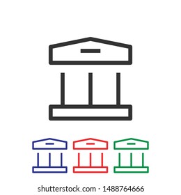 bank icon vector design template