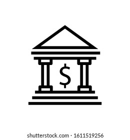 Bank icon vector design template