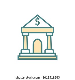 Bank icon vector design template