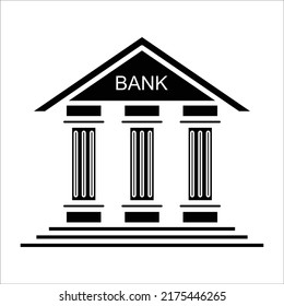 plantilla de diseño de vector de icono de banco