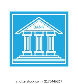 bank icon vector design template