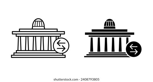 Vectordesign-Vorlage für Banksymbol