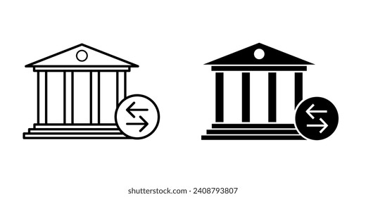 Vectordesign-Vorlage für Banksymbol