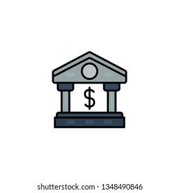 bank icon vector illustration