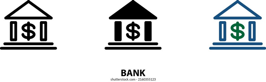 Bank icon , vector illustration