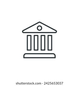 Bank icon, vector bank icon, vector illustration