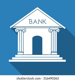 Bank icon. Vector illustration