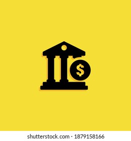 icono del banco. Ilustración del vector EPS 10.