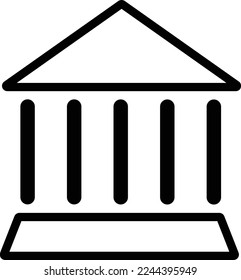 bank icon vector illustration isolated on white background
