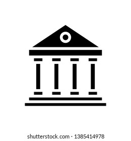 Bank Icon Vector Illustration Logo Template