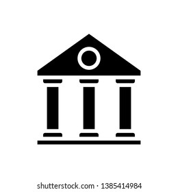 Bank Icon Vector Illustration Logo Template