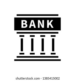 Bank Icon Vector Illustration Logo Template