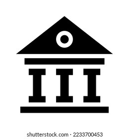 Bank icon vector illustration logo template isolated on white background