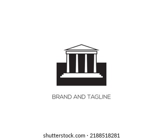 bank icon vector illustration simple design