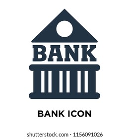 Bank icon vector isolated on white background, Bank transparent sign
