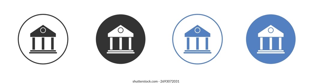 Vektor des Banksymbols. Illustration der Logo-Vorlage